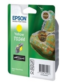 Картридж Epson T0344 Yellow желтый оригинальный Stylus 2100 C13T03444010