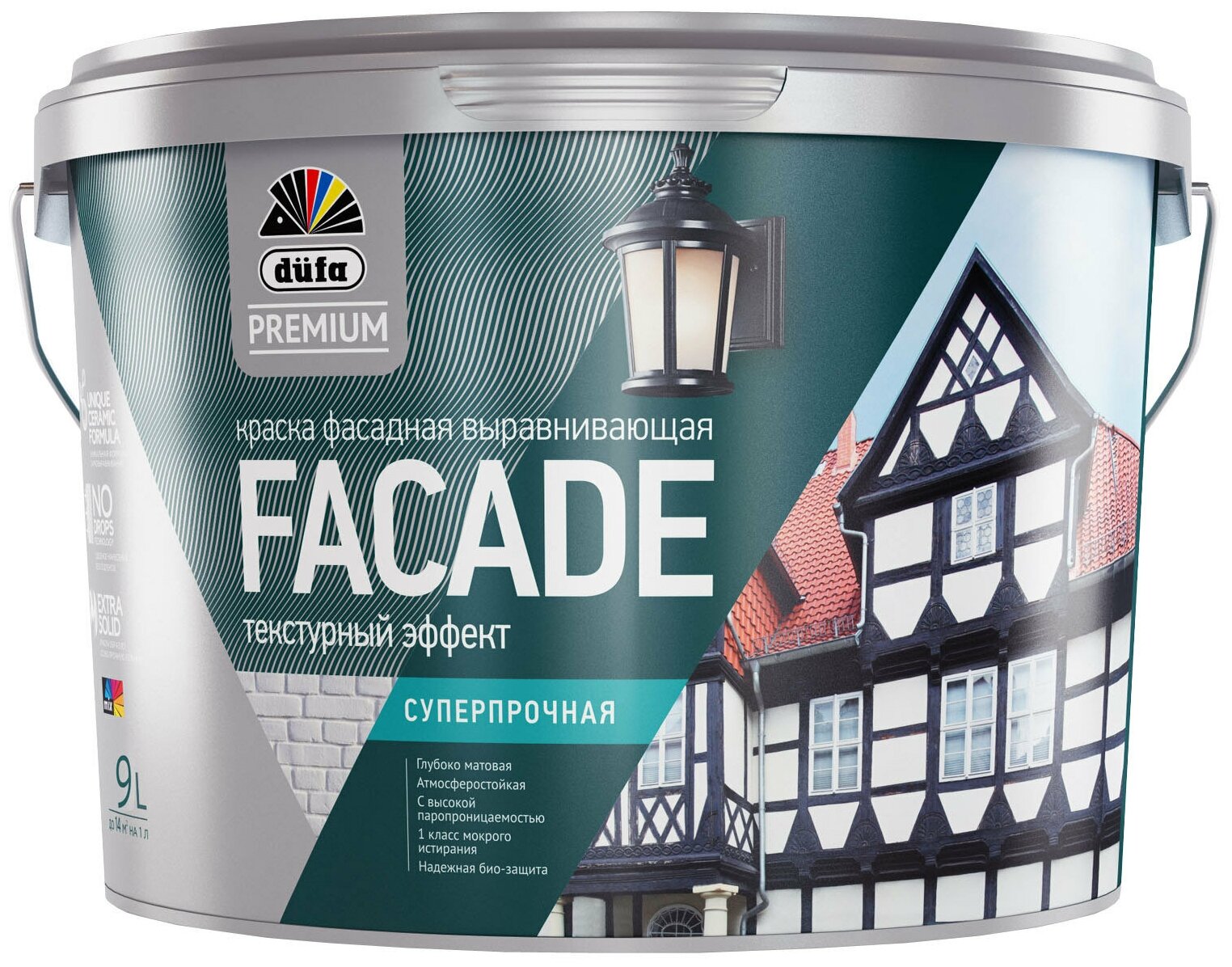 Краска DUFA Premium Facade фасадная суперпрочная база 1 2,5л