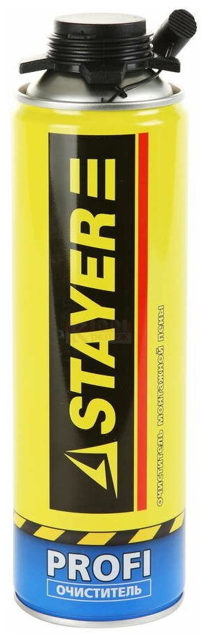 Очиститель монтажной пены STAYER 100% CLEANER 500мл, 41139