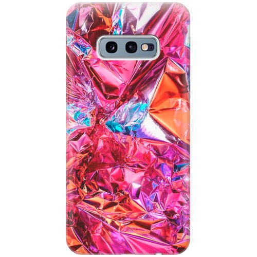 фото Re:pa накладка transparent для samsung galaxy s10e с принтом "розовая фольга"