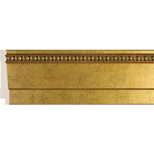 Плинтус декоративный Cosca 90, античное золото.