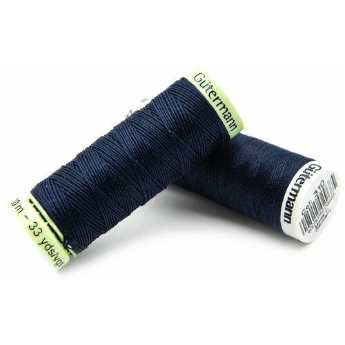 фото Набор швейных нитей (744506 нить top stitch 30м, 748277 нить sew-all 200м) 2шт/упак гутерманн, 310 т.чернильный gutermann