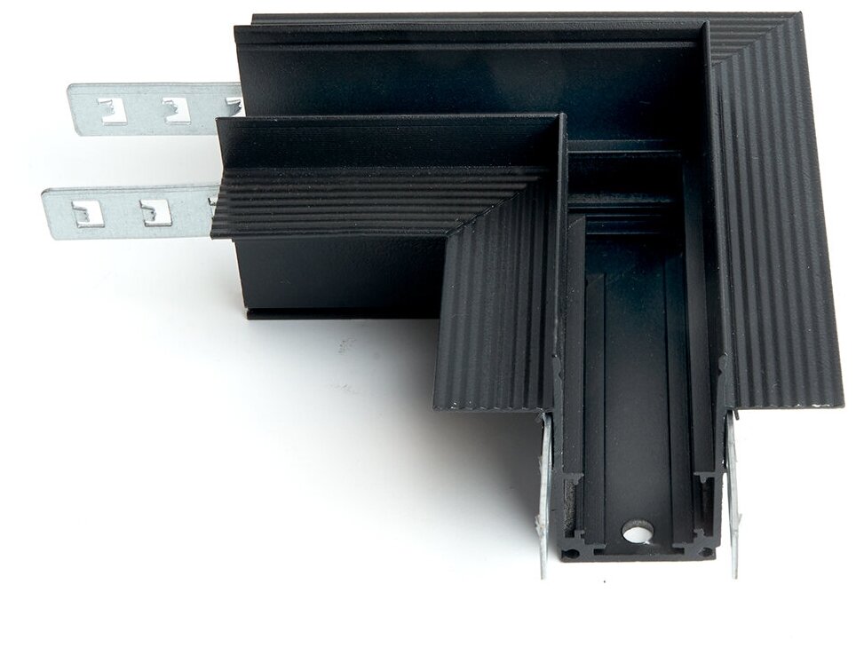 Соединитель угловой для низковольтного встраиваемого шинопровода, черный, LD2004, Feron, 41980, 41980 - фотография № 3