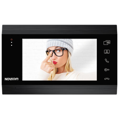 фото Монитор hd домофона с записью novicam magic 7 dark hd