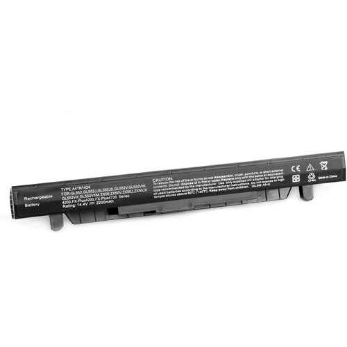 Аккумулятор для ноутбука Asus GL552. (14.4V 2600mAh) P/N: A41N1424 аккумулятор для ноутбука asus gl552 14 4v 2200mah p n a41n1424