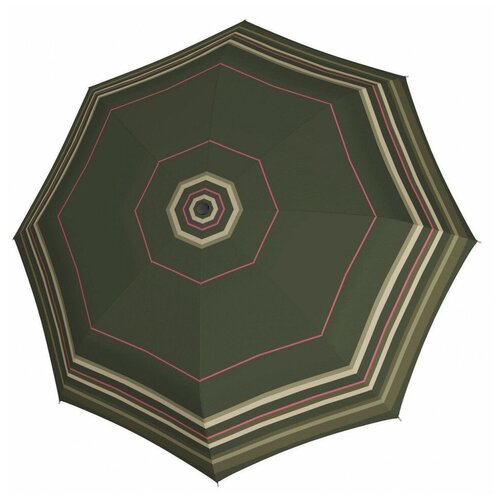 Зонт Doppler, автомат, 3 сложения, купол 97 см., 8 спиц, чехол в комплекте, для женщин, зеленый