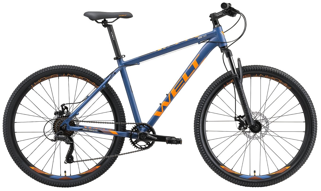 Горный (MTB) велосипед Welt Ridge 1.0 D 27 (2023) dark blue 16" (требует финальной сборки)