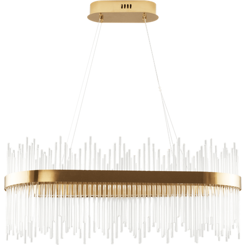 Подвесной светодиодный светильник NAPOLI BERSCHE, прозрачный плафон, арматура золото