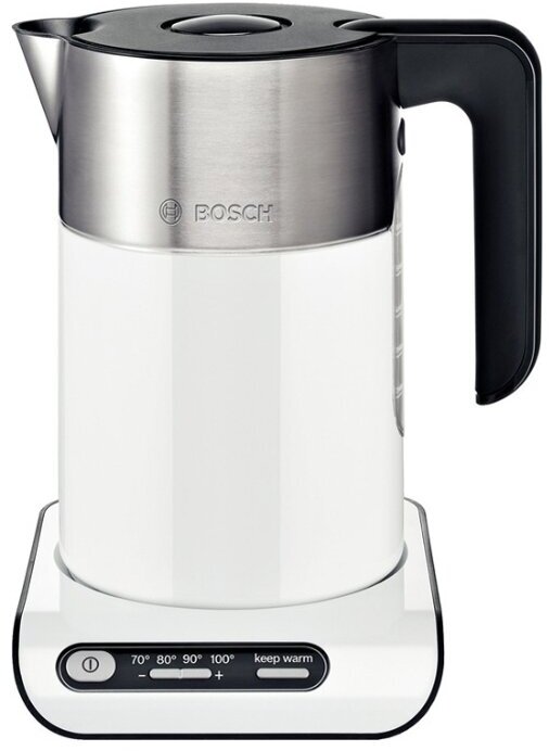 Электрический чайник Bosch TWK8611P металл/пластик 15 л 2400Вт белый
