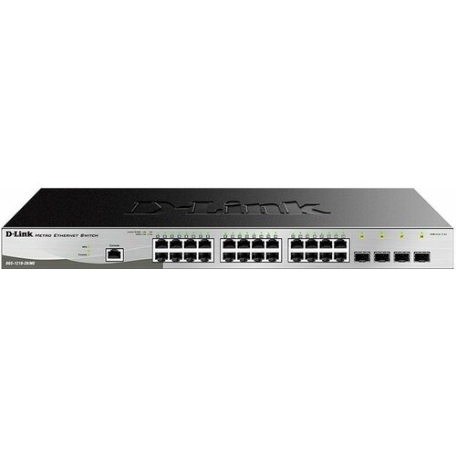 Коммутатор D-Link DGS-1210-28MEB 24x1Гбитс 24xКомбо1000BASE-TSFP 4SFP управляемый 28950₽