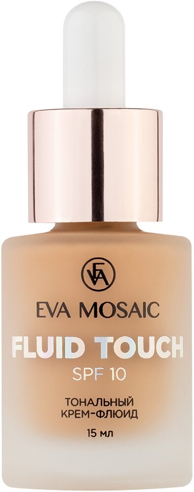 Eva Mosaic Тональный флюид Fluid Touch, SPF 10, 15 мл, оттенок: 05 натуральный