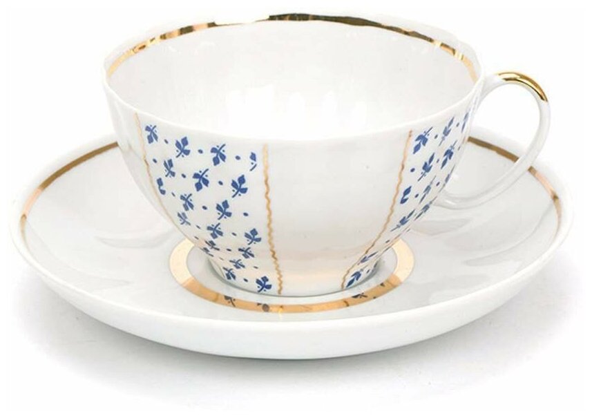 фото Пара чайная 275мл. Ф. Белый лебедь "Ситец"