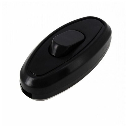 15-016, Клавишный проходной переключатель для бра , 6 А, 250 В, 1200 Вт, IP20, черный