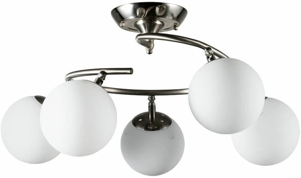 Люстра Arte Lamp Brooke A2717PL, E27, 300 Вт, кол-во ламп: 5 шт, цвет: серебристый