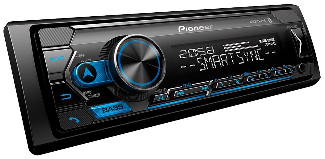 Автомагнитола Pioneer MVH-S325BT 1DIN 4x50Вт