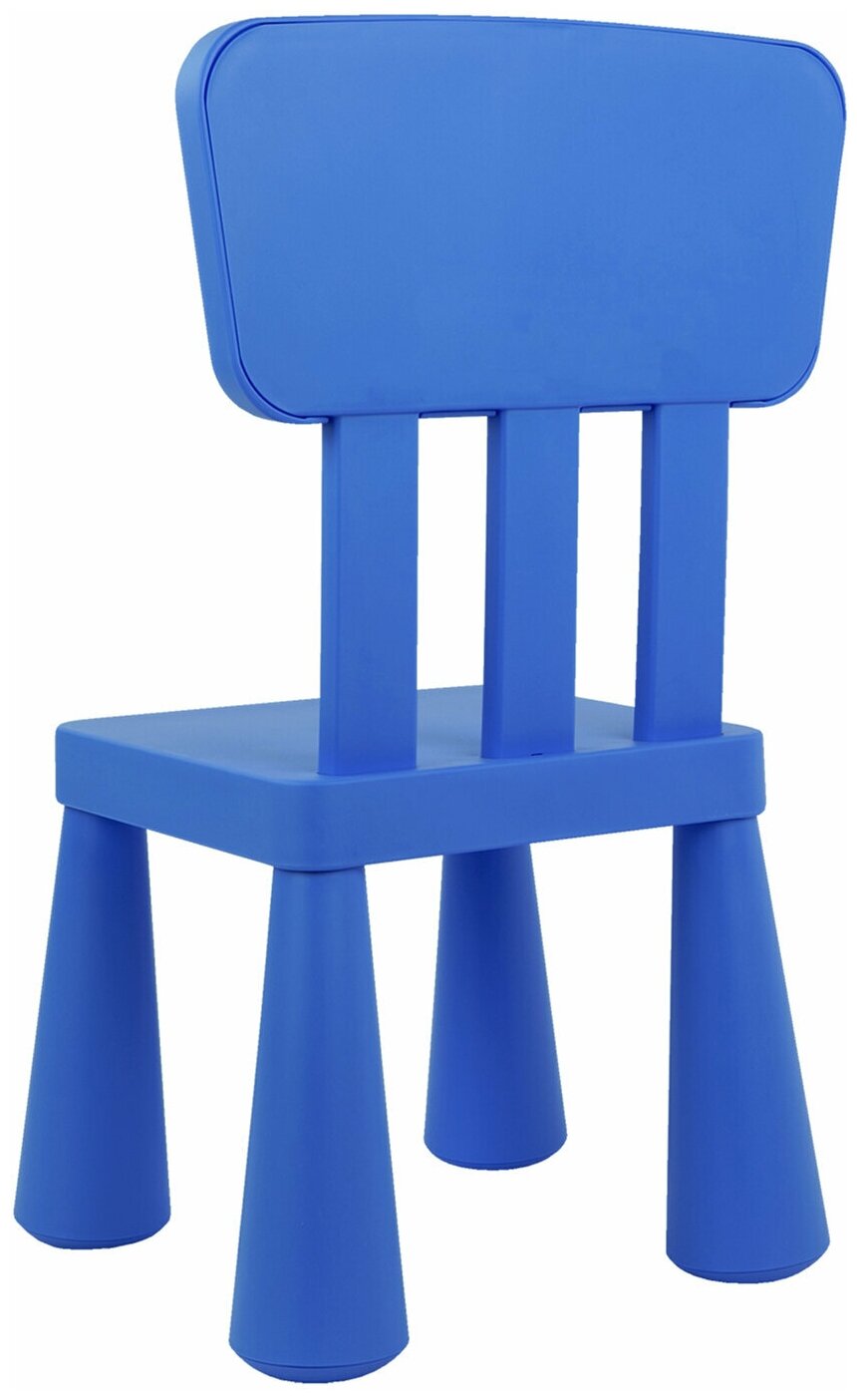 Детский стул / стульчик пластиковый для ребенка, малышей со спинкой Мамонт синий, от 2 до 7 лет, 532750 - фотография № 3