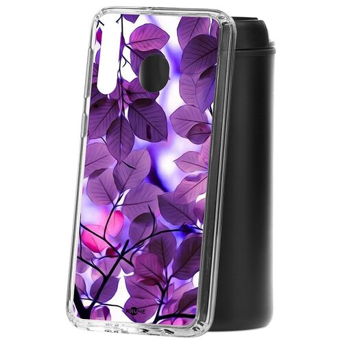 фото Чехол на самсунг м30 kruche print purple leaves кruче