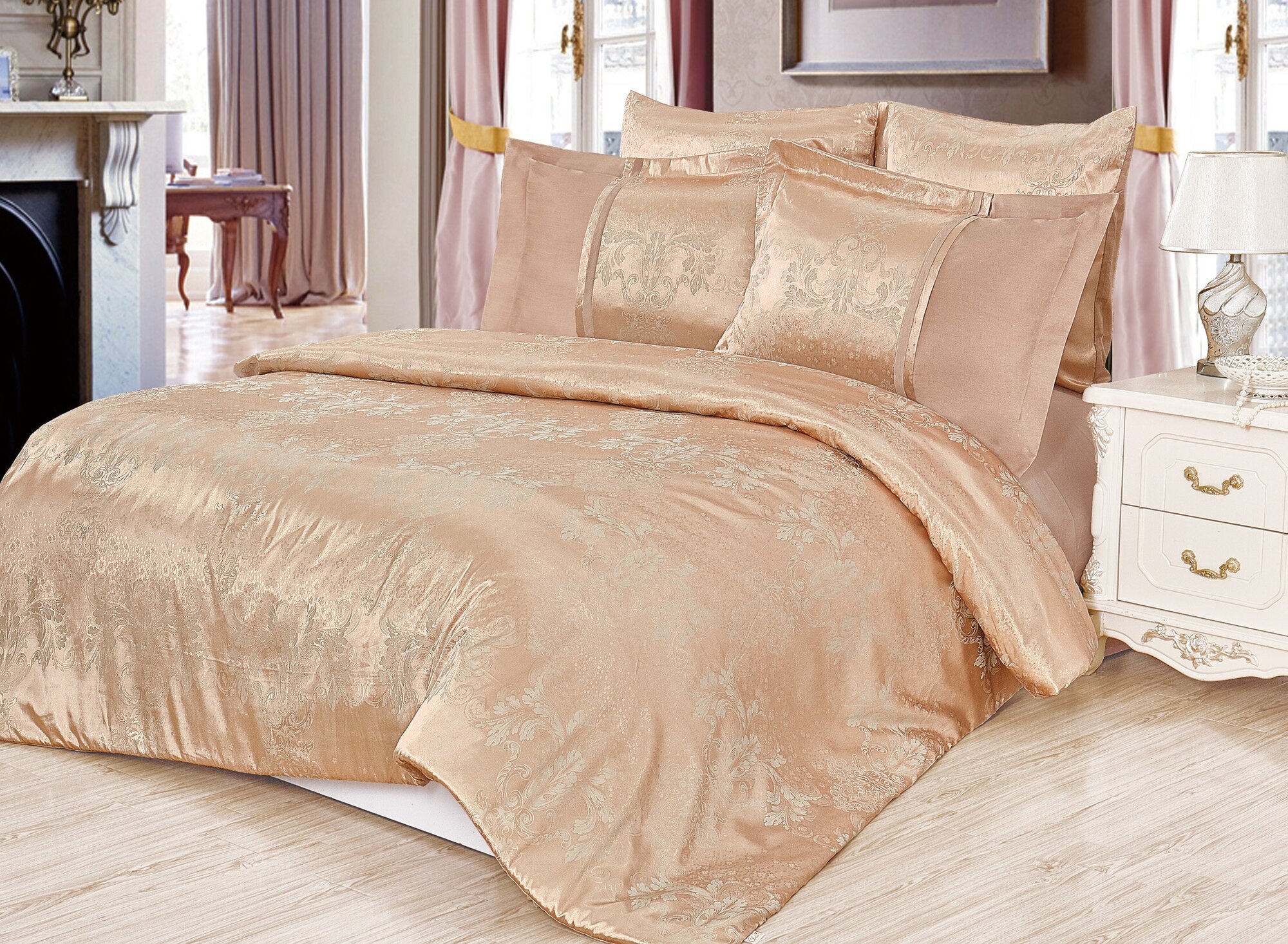 Комплект постельного белья Cleo Satin jacquard 104-SG