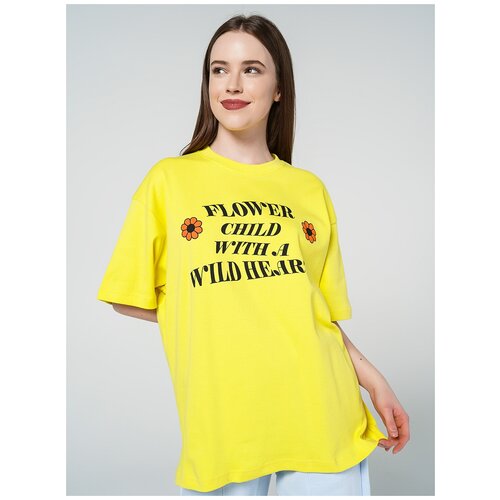 фото Футболка твое 81726 размер xl, ярко-желтый, women