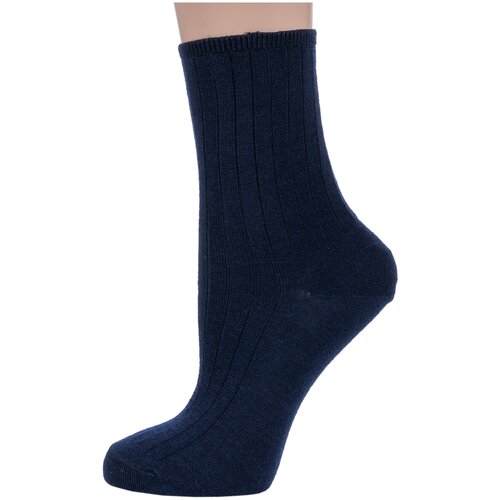 фото Женские медицинские шерстяные носки dr. feet (pingons) темно-синие, размер 23