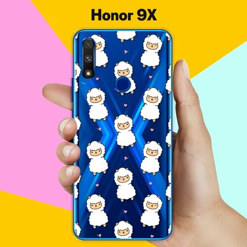 Силиконовый чехол Узор из лам на Honor 9X силиконовый чехол узор из корги на honor 9x premium