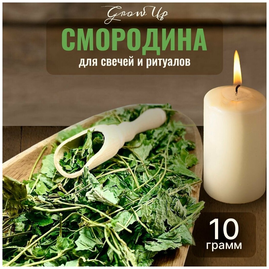 Сухая трава Смородина (лист) для свечей и ритуалов 10 гр