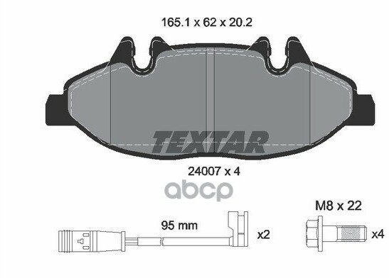 Колодки Дисковые Textar арт. 2400701