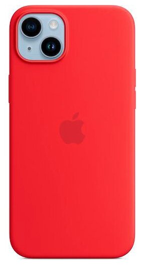 iPhone 14 Plus Silicone Case with MagSafe - (PRODUCT)RED