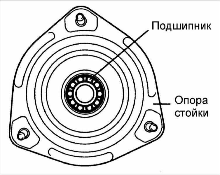 Опора Амортизатора Лев/Прав (В Зависимости От Стороны Установки Устанавливается Болт Из Комплекта) Toyota Corolla 1.4-1.6, 1.