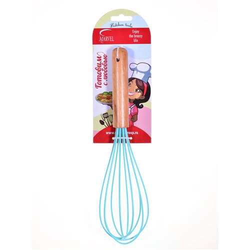 Венчик Mielaje , силикон, ручка дерево.