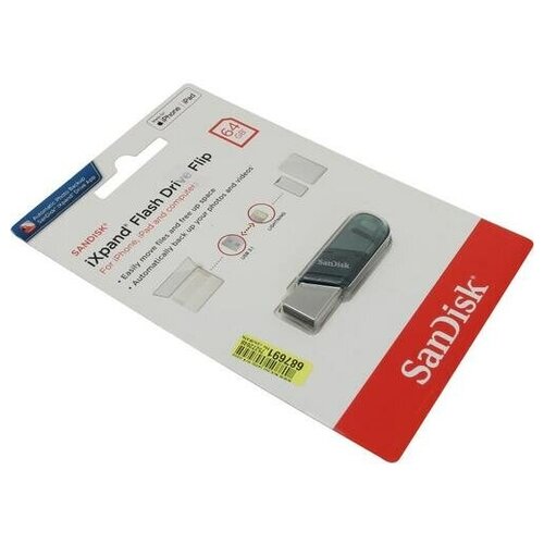 Флешка Sandisk Flip iXpand SDIX90N-064G-GN6NN 64 Гб Green