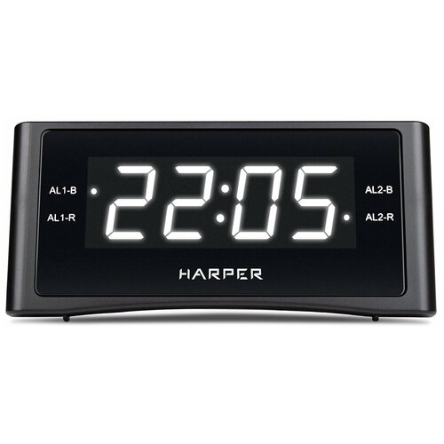 Радиочасы Harper HCLK-1007 white led