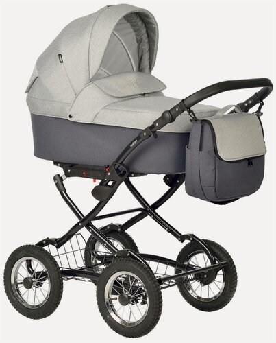 Изображение товара Коляска-люлька Indigo BLUES Classic всесезонная, классическая (03), серый