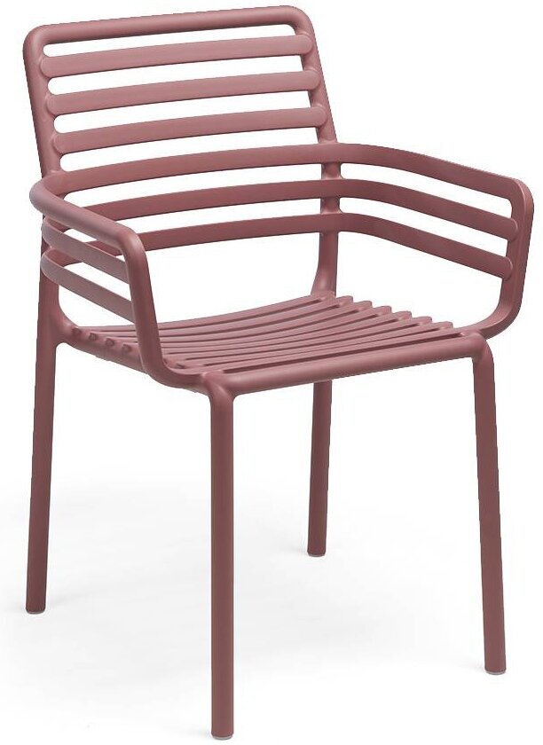 Пластиковое кресло Nardi Doga, марсала - фотография № 1