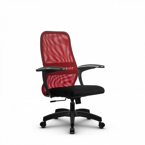 Компьютерное офисное кресло mетта SU-СU160-8, PL, Красное/Черное
