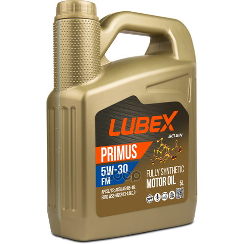 LUBEX L03413150405 LUBEX Синт. мот. масло PRIMUS FM 5W-30 SL/CF A5/B5 (5л)