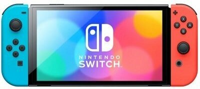 Игровая приставка Nintendo Switch OLED 64 ГБ, неоновый синий/неоновый красный