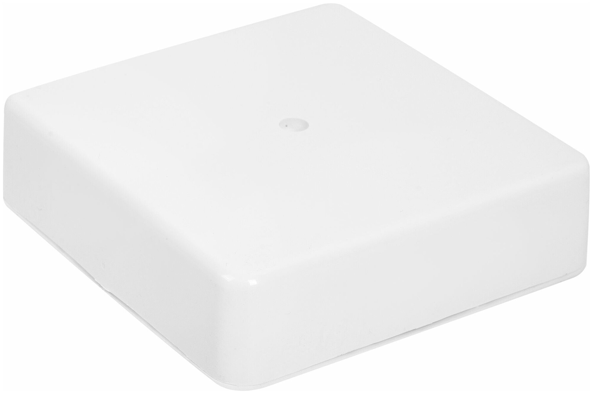 Распределительная коробка открытая IEK 100x100x29 мм 2 ввода IP20 цвет белый - фотография № 1