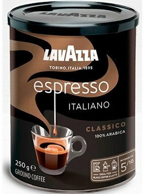 Lavazza Espresso Italiano Classico кофе молотый 250 г ж/б 100% арабика (1887)