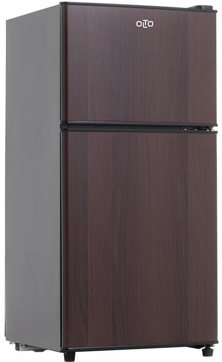 Холодильник OLTO RF-120T, двухкамерный, класс А+, 118 л, коричневый - фотография № 2