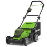 Газонокосилка аккумуляторная Greenworks Арт.2512607UD, 2*24V, 41 см, с 2хАКБ 4Ач и ЗУ - изображение