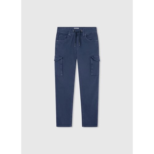 Брюки джоггеры Pepe Jeans, карманы, размер 14, синий