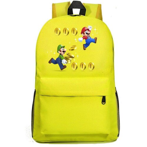 Рюкзак Супер Марио (Super Mario) желтый №3 рюкзак супер марио super mario черный 3