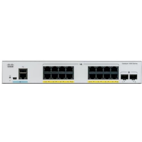 Коммутатор (свитч) Cisco (C1000-16FP-2G-L) коммутатор cisco c1000 48t 4g l catalyst 1000 48port ge 4x1g sfp