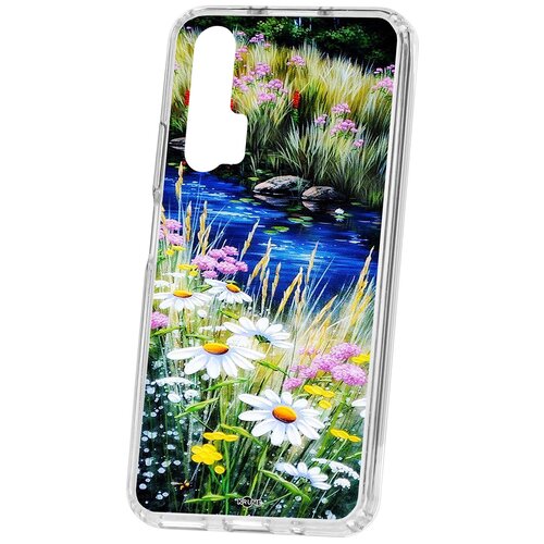 фото Чехол honor 20 pro kruche print ромашки у ручья кruче