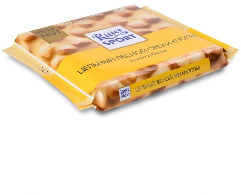 Шоколад Ritter Sport Белый Цельный лесной орех и хлопья 100г Alfred Ritter GmbH & Co.Kg - фото №20