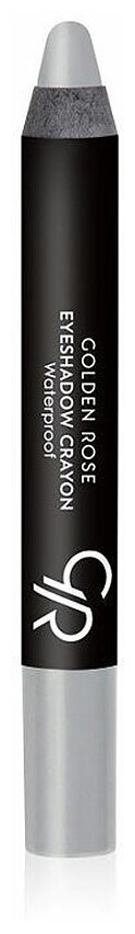 Golden Rose 02 Тени-карандаш для век водостойкие Eyeshadow Crayon, тон 02 серебристый