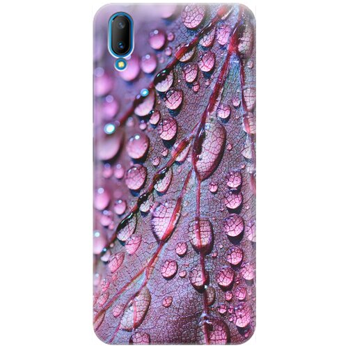 фото Re:pa накладка transparent для vivo v11 с принтом "лист в каплях"