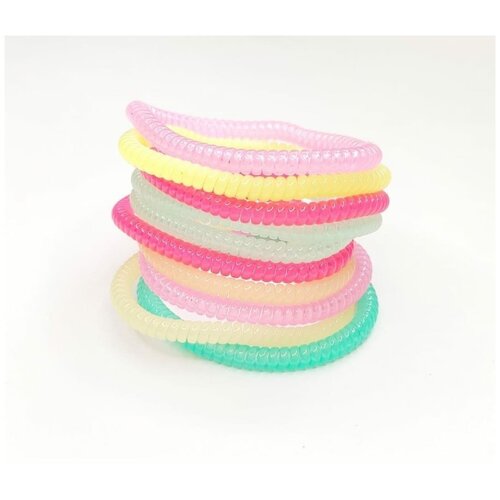 Резинки-пружинки для волос / Резинки-спиральки для волос набор 10шт.