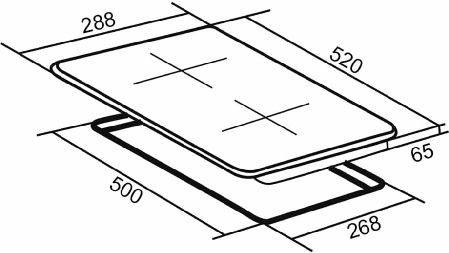 Индукционная варочная панель ORE I30, черный - фотография № 6